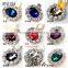 Antique fashion women jewel wine ruby shoe clip for shoe decoration