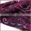 New fashion african lace flower bonded leather