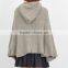 Online wholesale women's batwing sleeve tassels poncho sweater with printed fringe