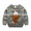 Children boys ice cream cotton sweater long sleeve and o-neck for winter