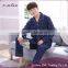 Hot sale large men plain cotton pajamas / Lattice leisure pajamas wholesale