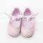 Pink fabric baby handmade non-slip sole baby Girls shoes