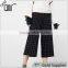 Attractive Glitzy Cropped Cutting Side Zip Cotton Womens Checkered Pants