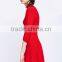 OEM custom latest formal design wool knitting pattern sweater dress for women