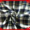 2015 latest Italy design pattern poly cotton yellow navy check brushed flannel twill or brushed melange fuzzy heavy fabric
