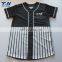 Custom blank plain pinstripe baseball jersey wholesale baseball tee shirts