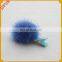 Cute Colourful Genuine Mink Pompom Kids Hairpin Accessories