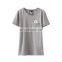 100% Cotton T Shirt Short Sleeve Womens T Shirts Blank Pocket T Shirt