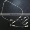 Simple Wedding Bridal Jewelry Pearl Back Drop Chain Backdrop Necklace