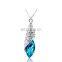 colorful reinstone crystal necklace Desert light necklace full crystal alloy necklace