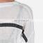 fashion womens long t-shirt big stripes hot selling ladies plain woven t shirts