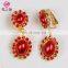 P-9054 Children and adult red belly dance necklace earring set jewelry