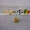 flag shape customized metal label badge reel