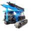 powerful crawler electric screw pile driver machine