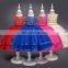 2020 summer Children frock dresses girl birthday party flower embroider lace sleeveless boutique kids frocks