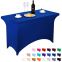Spandex Table Cover 4ft Royal Blue,Rectangle Stretch Fitted Table Cover or Tablecloth for 4ft Table