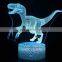 Dinosaur 7 Color Changing Table Lamp 3D LED Acrylic Night Light