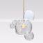 Modern Cear Bubbles Decorative Glass LED Hanging Pendant Light Chandelier