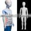 Plastic Mannequin Full Body Child Mannequin Egg Head White Manikin M009-XFCW01