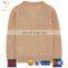Jacket style pure cashmere v neck cardigan for boys