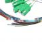 FTTH 12 Color Fiber scapc 12 color Optic Pigtail  sc/apc 12 core color fiber optic pigtail sm 2m