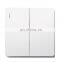 EU UK Standard Home Wall Socket Push Button On/Off Light Switch 2 gang 2 way
