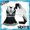 Hot sale high quality customized black & white cheerleading jersey