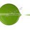 Lightening Green enamel cast iron pizza pan