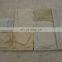 Beige sandstone mushroom surface natural stone slab architectural exterior wall panels outdoor enclosure cut to size