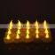 Wholesale Luxury Romantic Wedding Birthday stick Plastic Tealight flameless decor golden white Led  Candle