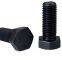 Black Plating Carbon Steel Hex Head Bolt Full / Partial Thread Type Optional