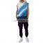 Men's Sleeveless Hoodies Custom Cotton Drawstring Blue Tie Dye Sleeveless Pullover Hoodie