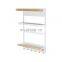 Magnetic Paper Towel Holder for Refrigerator Metal Wall Mount Spice Rack Storage Organizer With Hooks