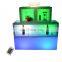 Logo Custom LED Bar Supermarket RGB Color Ice Bucket Plastic Led Lighted Bar Tray Plastic Led Colors Cocktail Ice Buckets