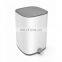 10L Stainless Steel Step Bin Square Shape Foot Pedal Dustbins Trash Can