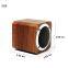 wholesale BT Speaker Square Stereo Surround Sound Portable Mini Wood Wireless Wooden Speakers Bluetooth