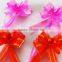 Best-selling customied designs simple polypropylen solid color butterfly pull gift ribbon bow