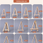 9*15cm Mini Easel for Painting Canvas for Kids Solid Pine Wooden Table Easel