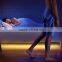Single sensor kit 1m flexible smd warm white led bedlight for closet bedroom