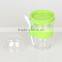 Summer hot selling cheap promotion gifts 12oz double wall AS plastic mini size cute kids dom lid ice cream snacks cup and spoon