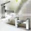 Quad Lever Chrome Mono Basin Mixer Tap With Waste NO.B010