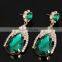 Wholesale High Quality Newest Design Alloy Gold Fancy Diamond Earrings