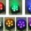 Battery and Wireless DMX 6pcs 7 in1 RGBWA+UV+Pink LED PAR light