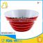 durable red line design 6" round plastic melamine salad bowls