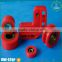 OEM colored coated injection molding roller wheels polyurethane pu plastic pulley bearing