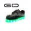 Latest hot children magic tape causal sneaker boys LED shoes