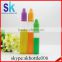 pencil plastic bottle with dripper 15ml soft PE e liquid plastic bottle with colorful cap