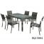 New Dining Table Sets PE Rattan Changed Color Rattan