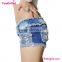 Fashion Blue Sexy Ladies Short Jeans Pants
