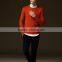 2015 the new men's sweater cultivate one's morality pure color for grid sweater